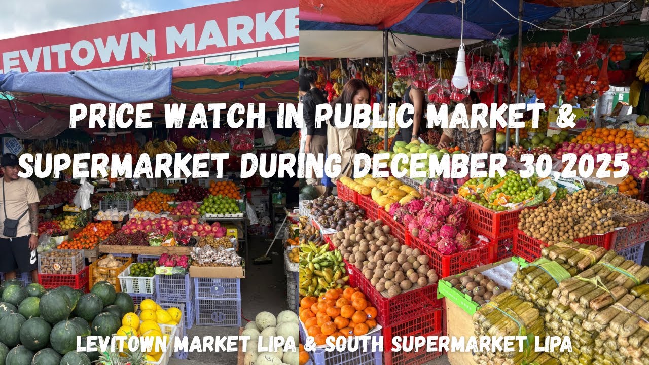 PRESYO NG MGA BILIHIN SA PALENGKE AT SUPERMARKET DURING DECEMBER 30, 2025 | Let's buy for New Year