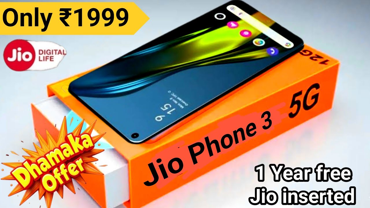 ₹1999⚡Jio Phone 3 unboxsing⚡1 Year free ⚡Jio Phone Next unboxsing⚡ jio 5G smartphone 