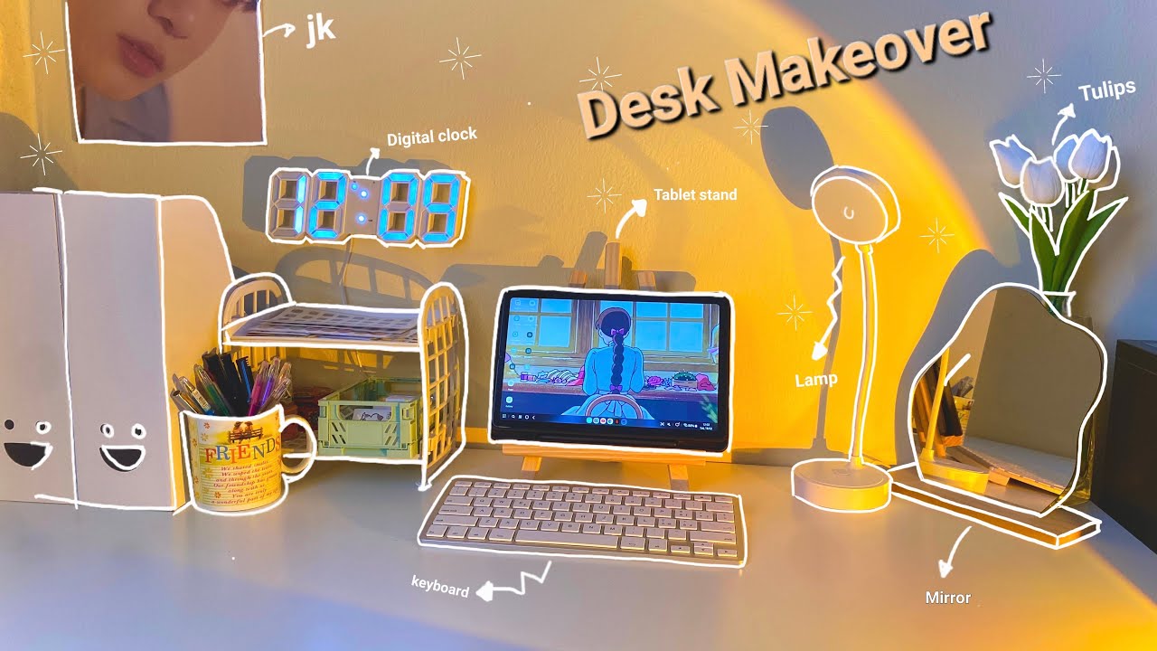 2023✨| Aesthetic Desk makeover🐼🌷| Trip to Ikea,  Shein haul + unboxing ♡︎♥︎