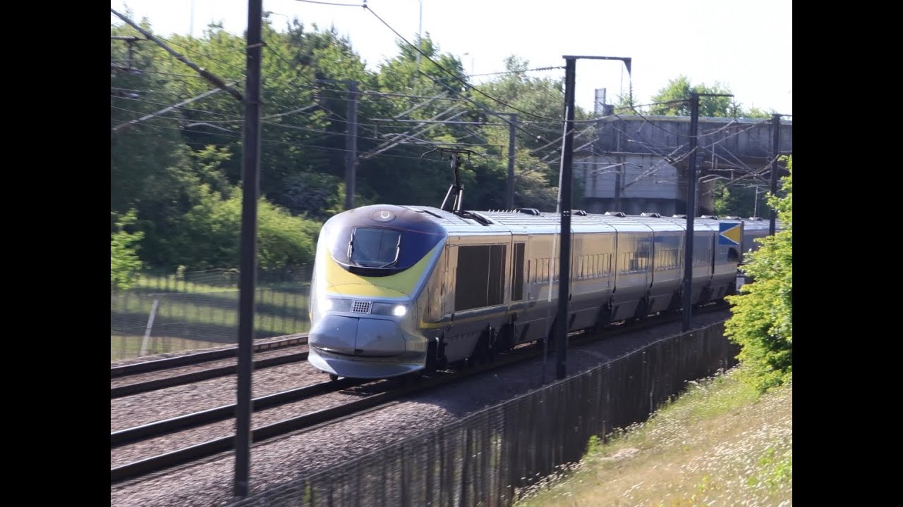 Trains At Speed In Kent: Eurostar and Southeastern