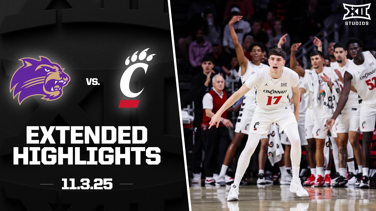 Western Carolina vs. Cincinnati Extended Highlights | 2025-26 Big 12 Men's Basketball