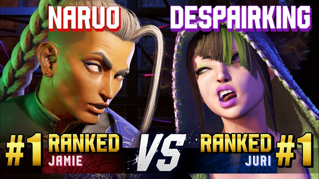 SF6 ▰ NARUO (#1 Ranked Jamie) vs DESPAIRKING | LONGZHU (#1 Ranked Juri) ▰ Ranked Matches