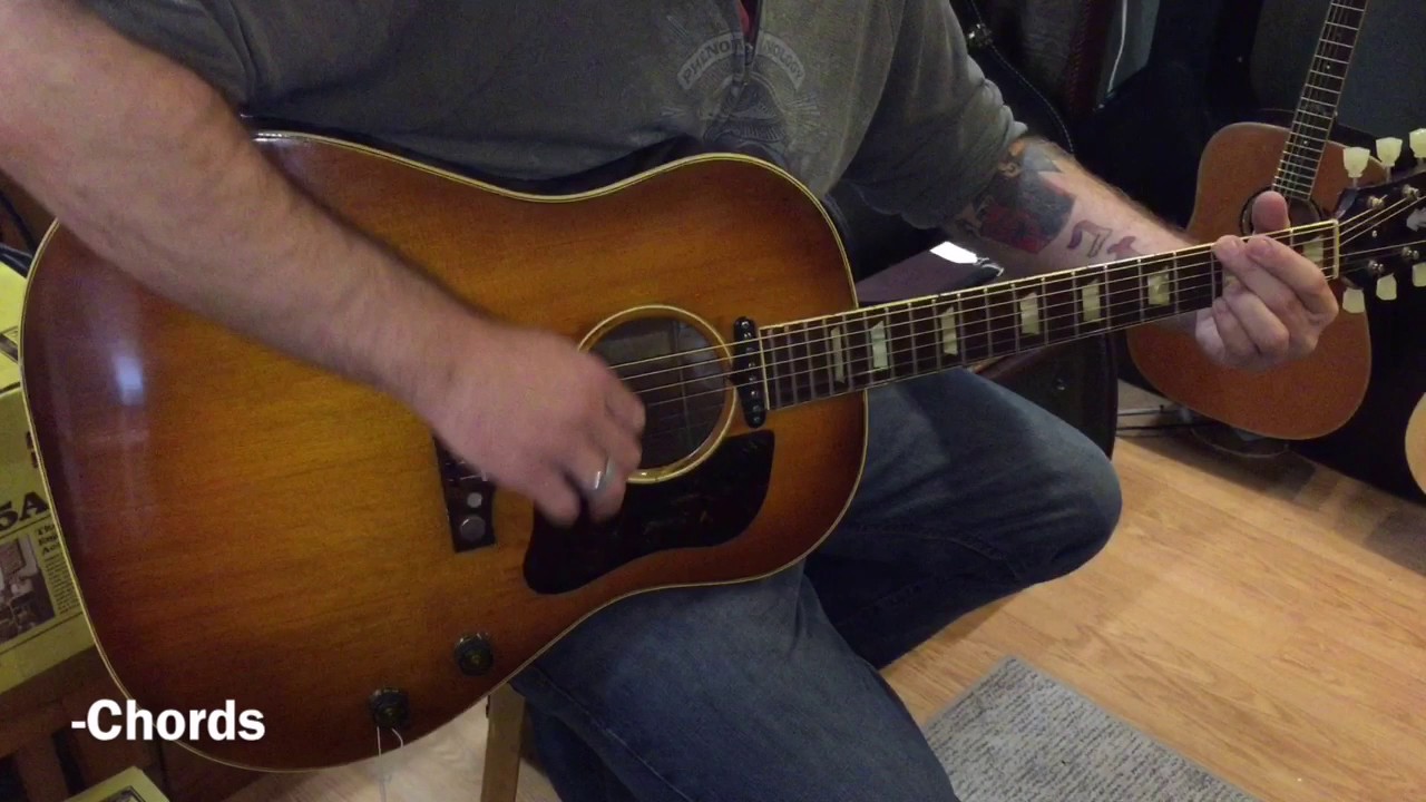 Vintage 1955 Gibson J-160E Slope Shoulder Acoustic Guitar