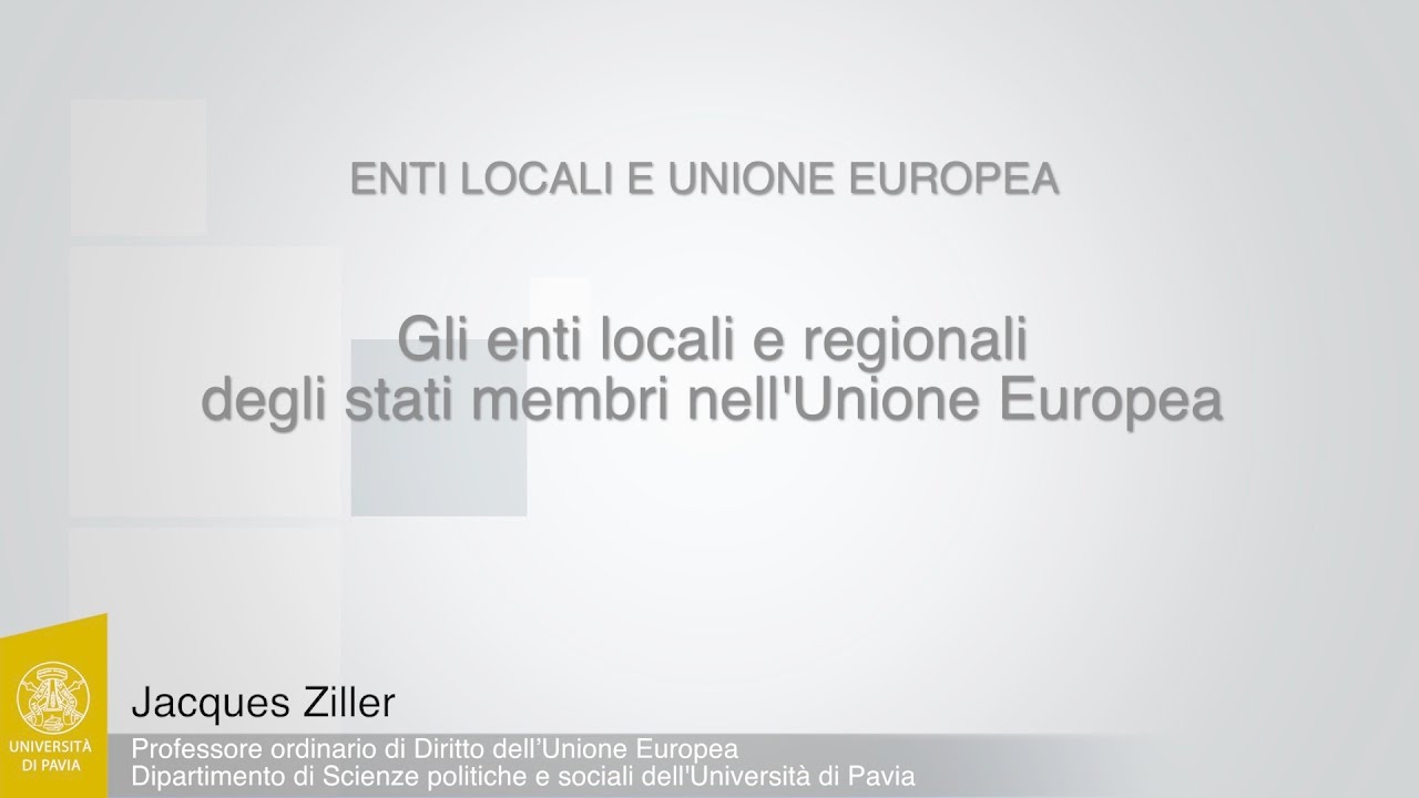 Ziller - 01 - Gli enti locali e regionali degli stati membri nell'Unione Europea
