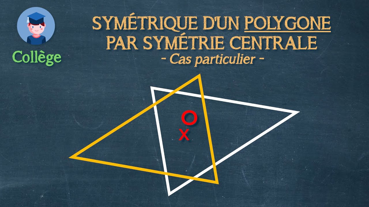 Tracer le symétrique d'un polygone par symétrie centrale (2) - Collège - Petits Savants