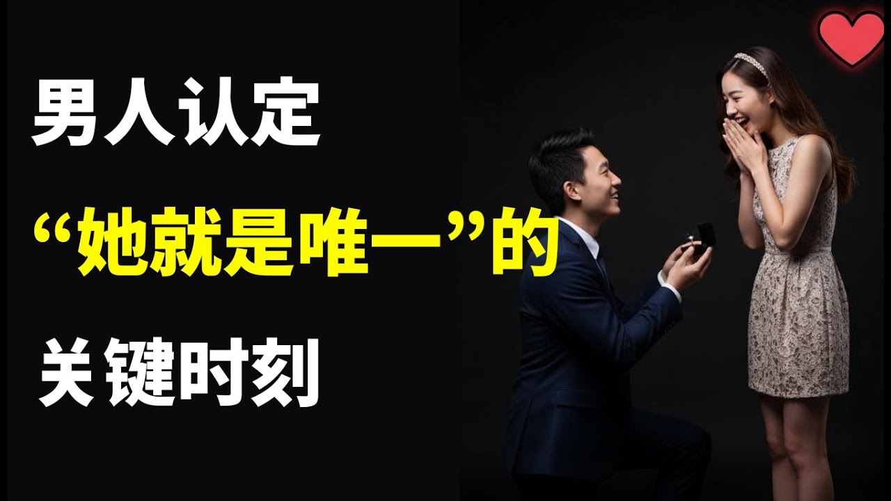 只有当这三件事同时发生时，男人才会向女人求婚。| 女性心理学