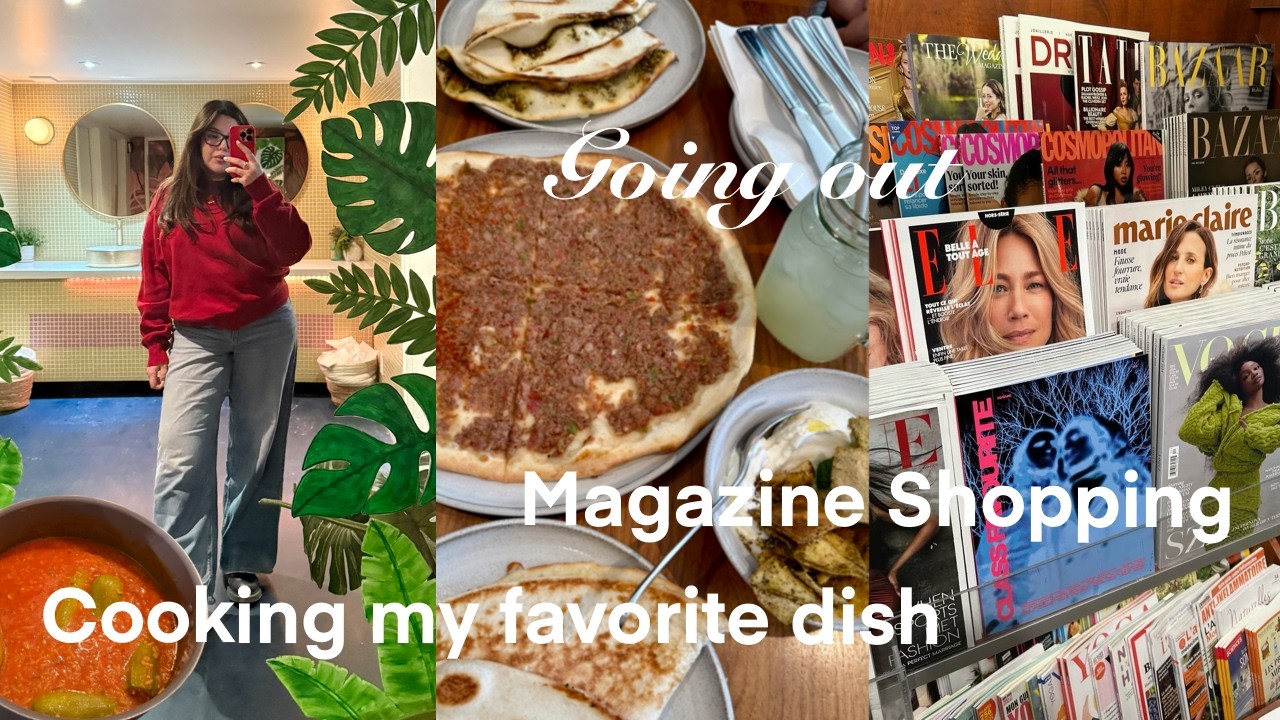 VLOG 91: Brunches out, Magazine & Stationery Shopping, Cooking, Home Organization + LOTS of chats.