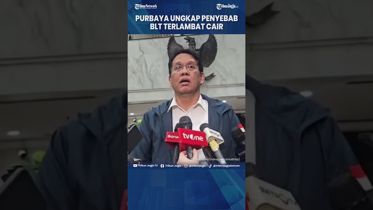 MENKEU PURBAYA UNGKAP PENYEBAB KETERLAMBATAN PENYALURAN BLT RP 900 RIBU KE KPM #shorts