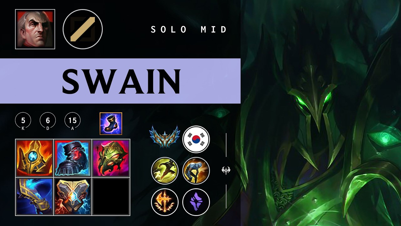 Swain Mid vs Ahri - KR Challenger Patch 26.04