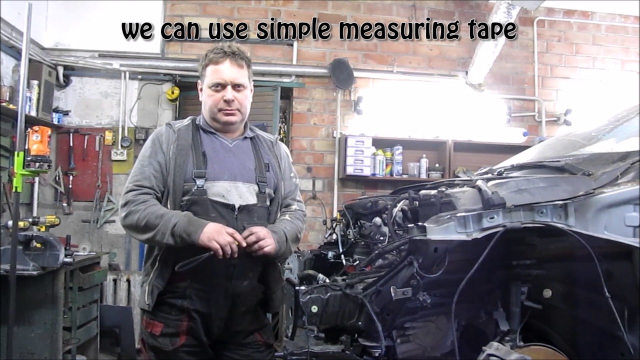 Laser leveling tool for body repair. Лазерный уровень при ремонте кузова.