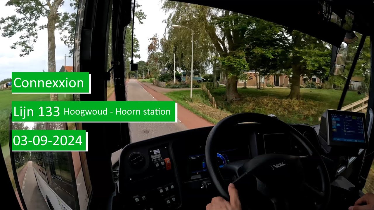 lijn 133 Hoogwoud Raadhuisstraat - Hoorn station | Dutch Bus driver POV 4K