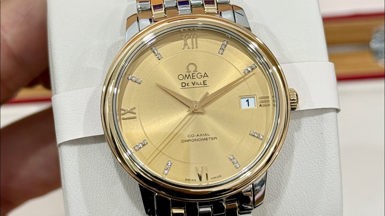 [ SIZE HIẾM ] Đồng Hồ Omega Demi Vàng 18k đơn giản cho AE tay vừa và nhỏ // BWATCH_098.717.0699