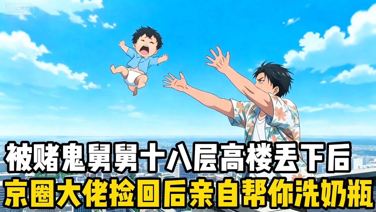 被賭鬼舅舅丟下樓後，被京圈大佬撿回，卻幫我洗奶瓶！！#小说 #動漫 #动画推荐 #动漫 #漫画解说 #网文小说