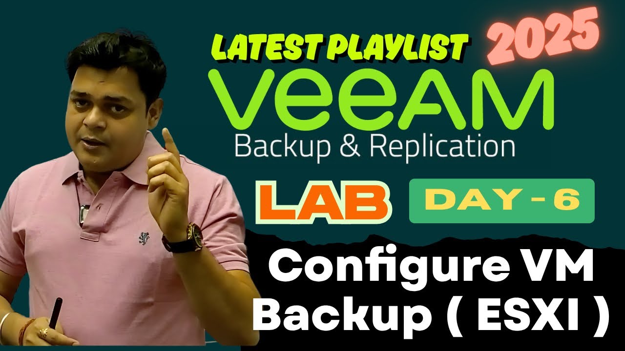 How to take backup of VMware ESXI Virtual Machine using Veeam Backup Software ! Class-6