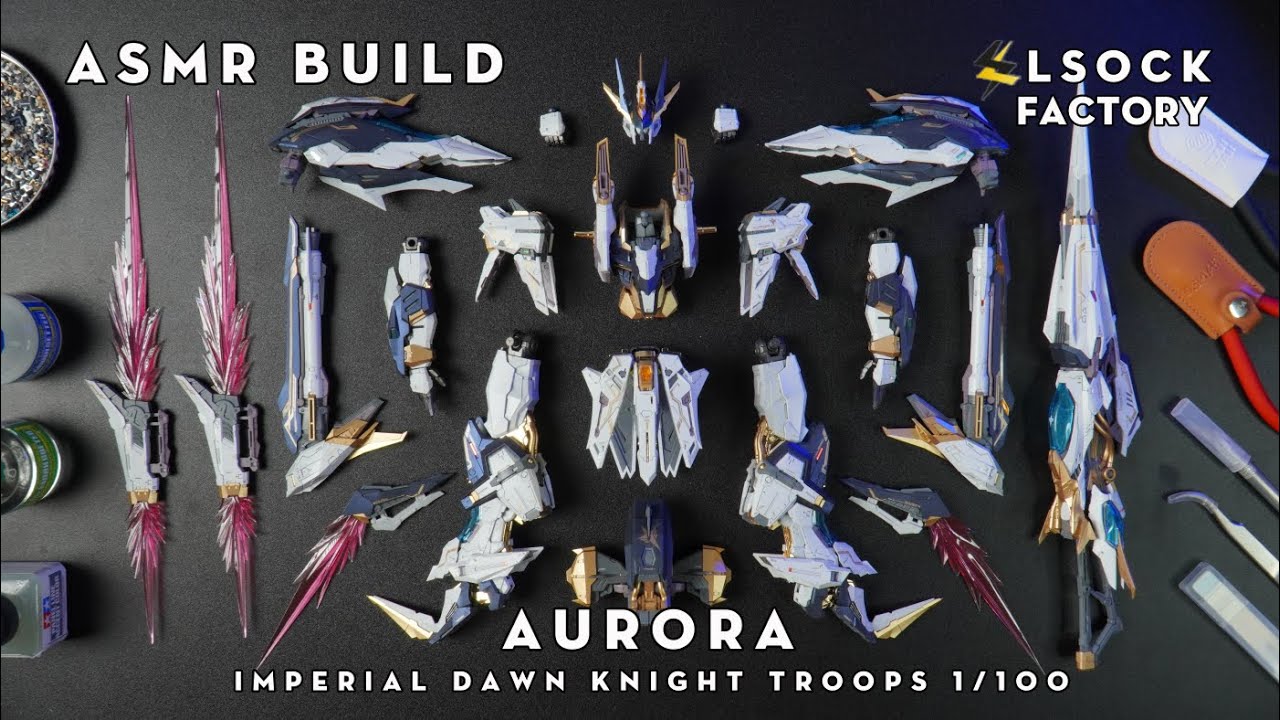 AURORA Imperial Dawn Knight Troops 1/100 | IN ERA+ | ASMR BUILD | BEAT BUILD | 4k |Thank For 3k Subs