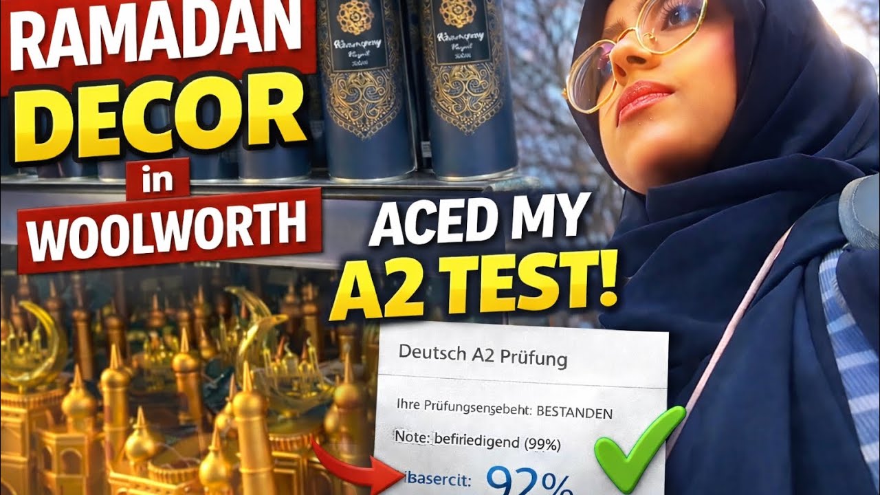 Ramadan Decor in 🇩🇪 | A day as a Single Mother🤍 | Motivation 🕊️ #foryou #viral #minivlog #dailyvlog