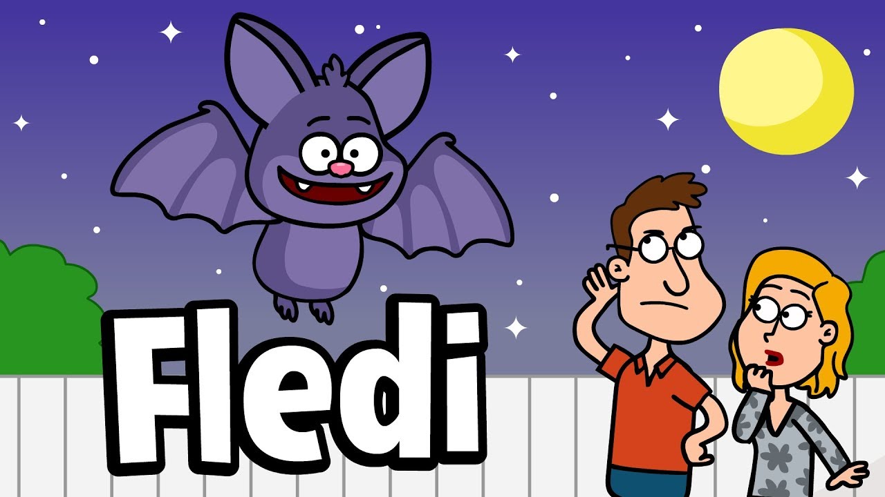 ♪ ♪ Kinderlied Fledermaus - Fledi Fledermaus - Hurra Kinderlieder