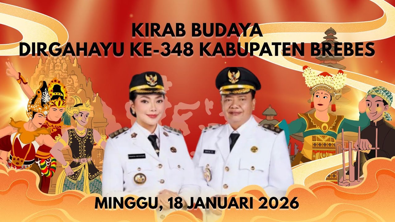 Kirab Budaya Dirgahayu Ke-348 Kabupaten Brebes