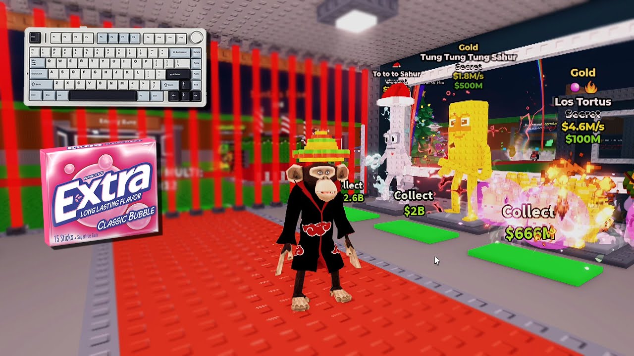 ASMR Roblox | Украсть мозговую гниль [АДМИНСКОЕ НАРУШЕНИЕ] (Жевание жвачки, шёпот и звуки клавиат...