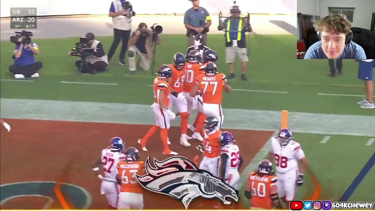 Kchewey Reacts to Giants VS Broncos | NFL Week 7