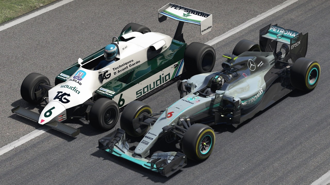 Nico Rosberg vs Keke Rosberg | Mercedes 2016 vs Williams 1982 at Monza