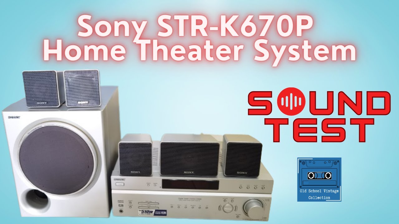 Sony STR K670P Home Theater System Sound Test