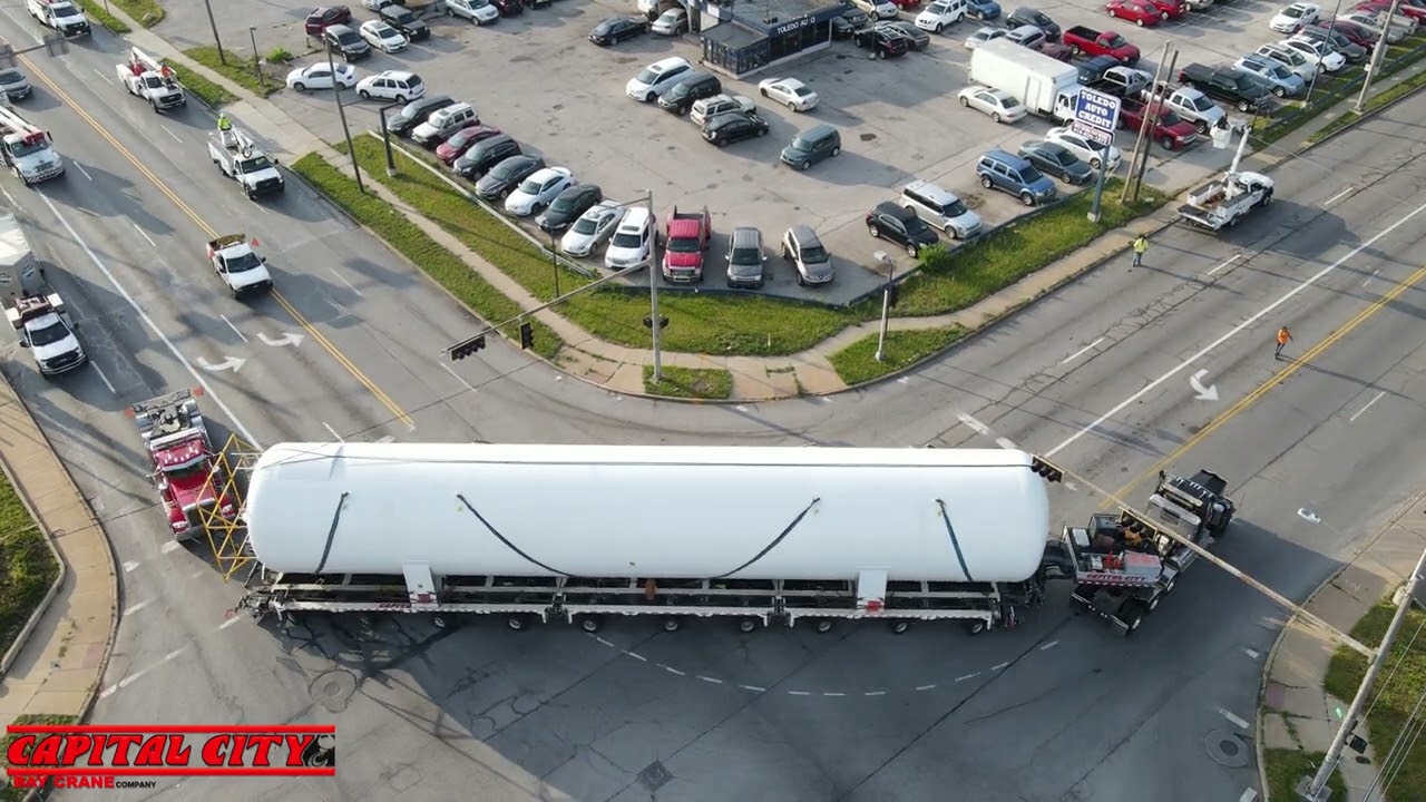 200,000 Lbs LOx Tank Move Through Toledo
