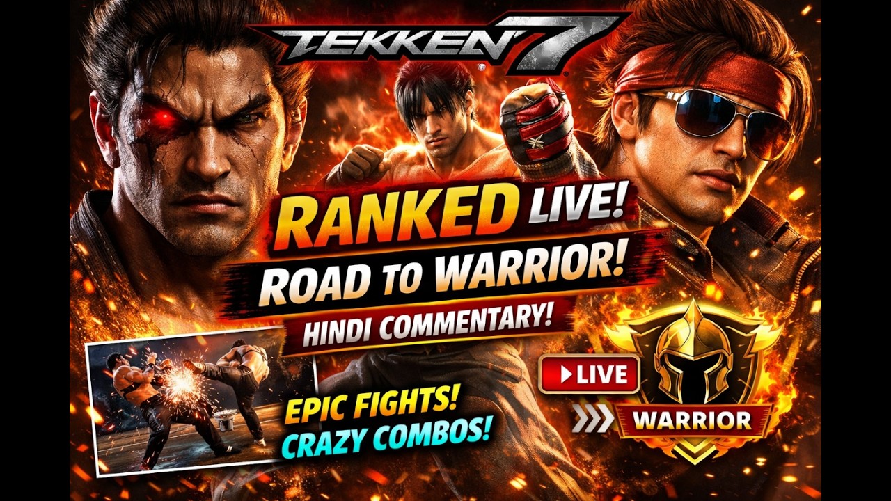 TEKKEN 7 RANKED LIVE 🔥 Road to Warrior | Intense Clutch Fights |