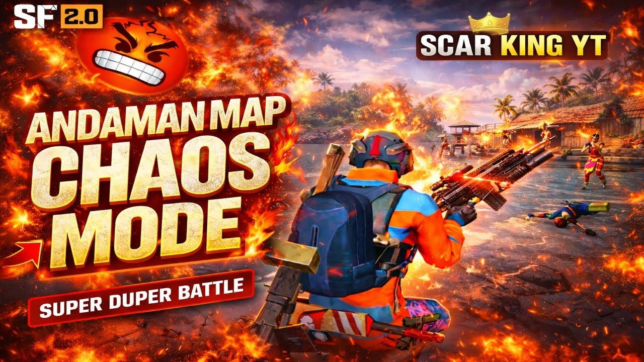 Andaman Map Super Duper Chaos 🔥 | Intense Clutch Moments 💥 | ScarFall 2.0 Gameplay