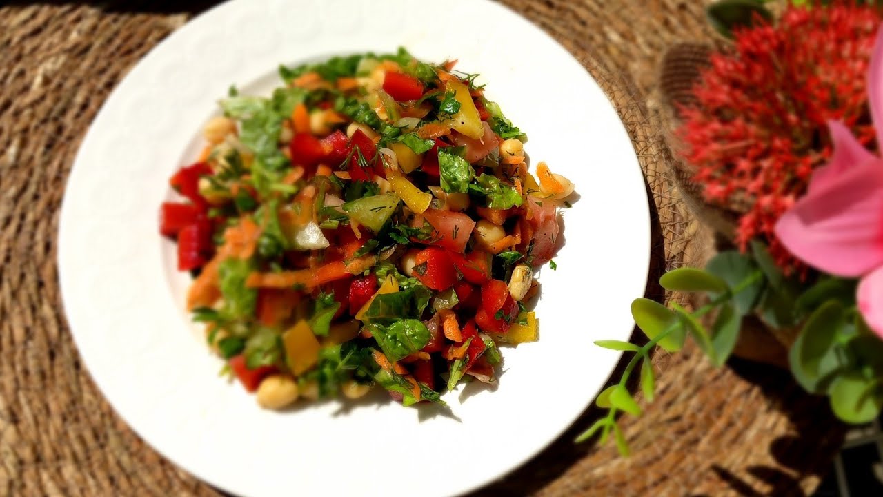 Салат из нута, невероятно вкусный и полезный /  Новый рецепт