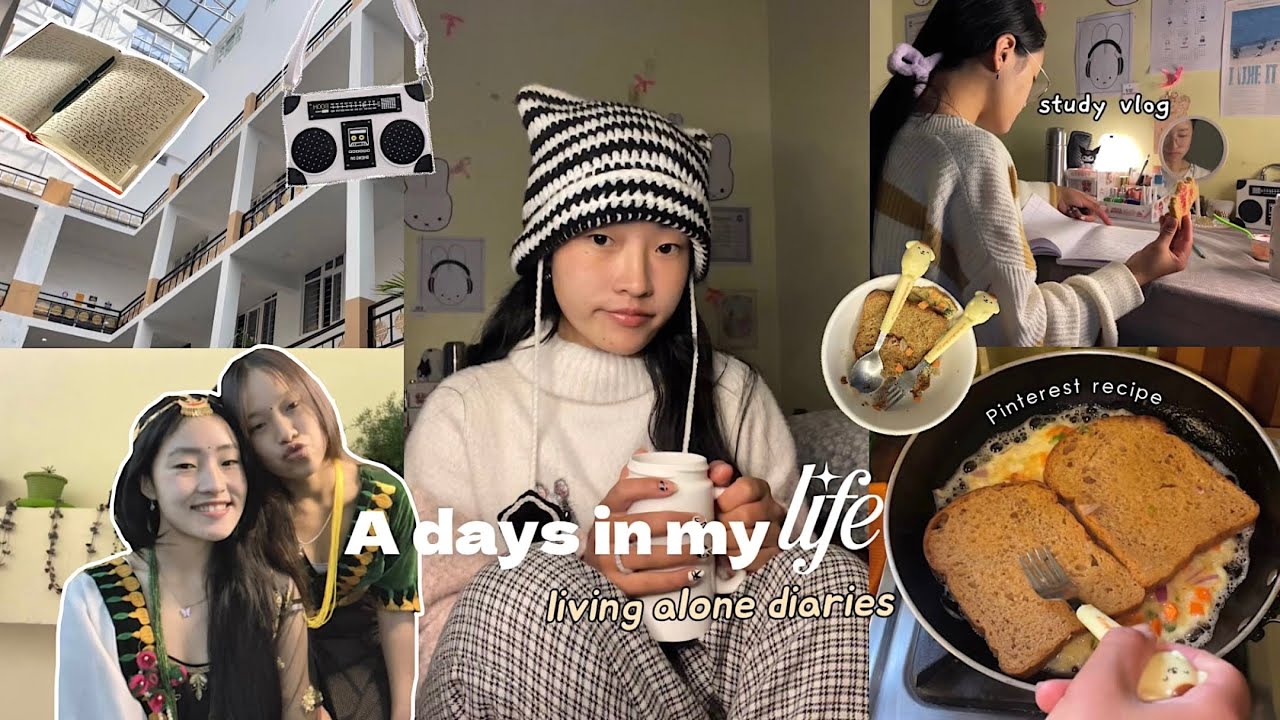 Days in my lifeᯓᡣ𐭩 study vlog, living alone diaries, what I ate in a day, Daily life