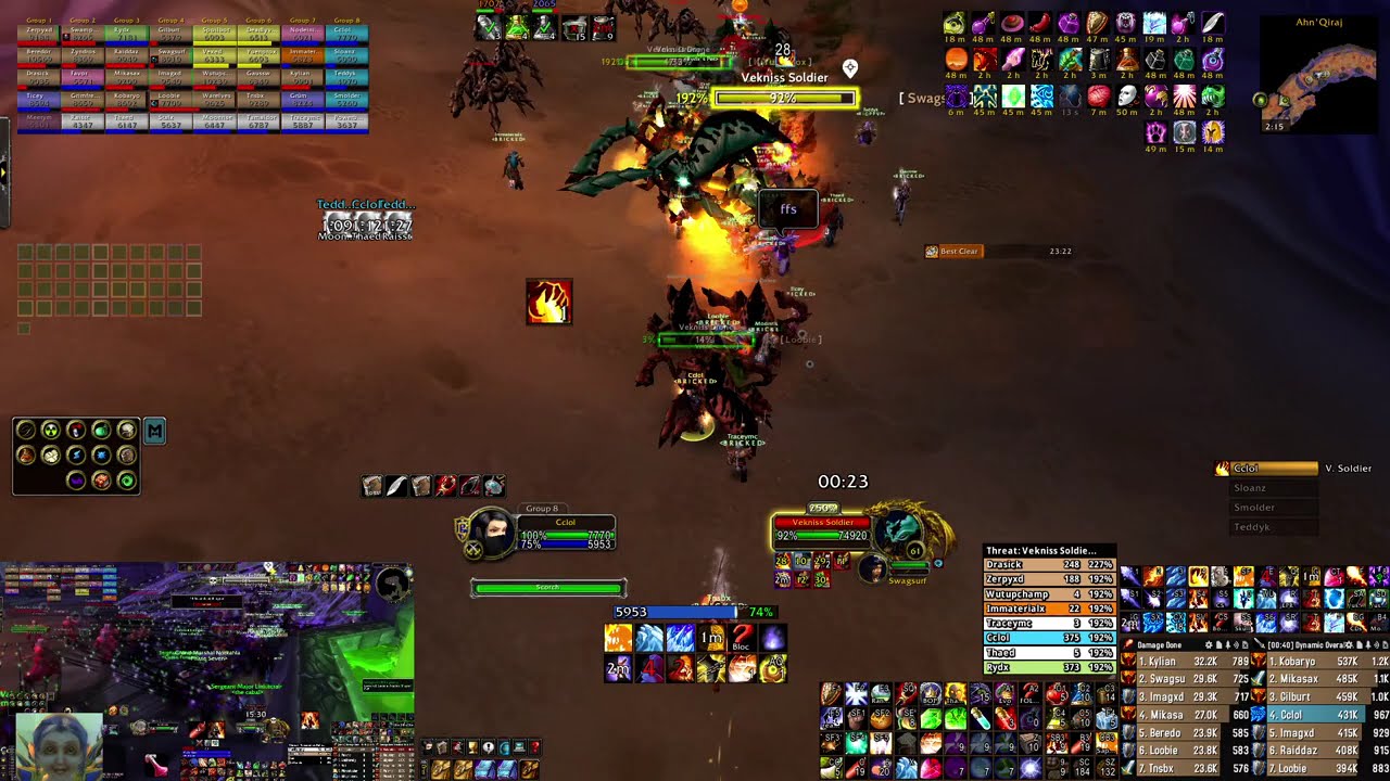 [B R I C K E D] Cclol AQ40 Week 4 Saturday Fun Run | WoW Classic Anniversary Mage PoV