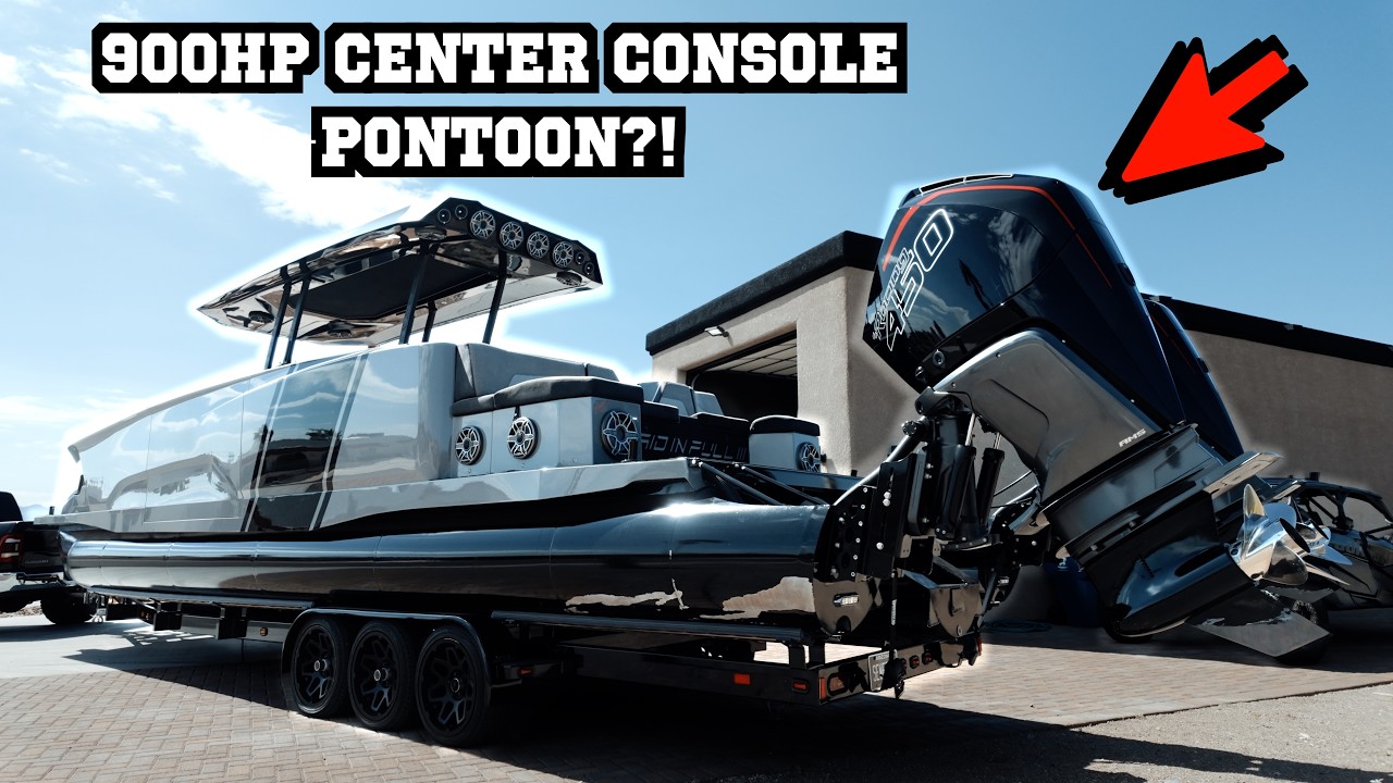Inside the Ultimate 900HP Center Console Pontoon
