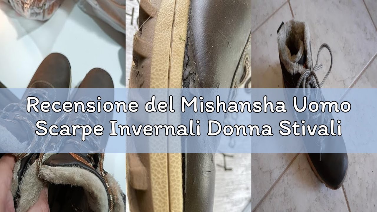 Recensione del Mishansha Uomo Scarpe Invernali Donna Stivali da Neve Calda Impermeabili Outdoor Snea