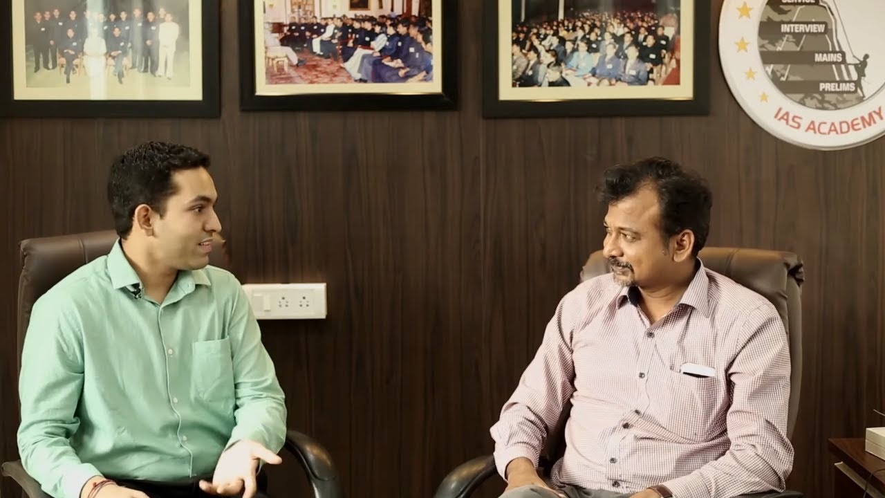 All India 1st Mark in UPSC Interview 2018 - S Mrithinjai in a discussion with Israel Jebasingh, IAS