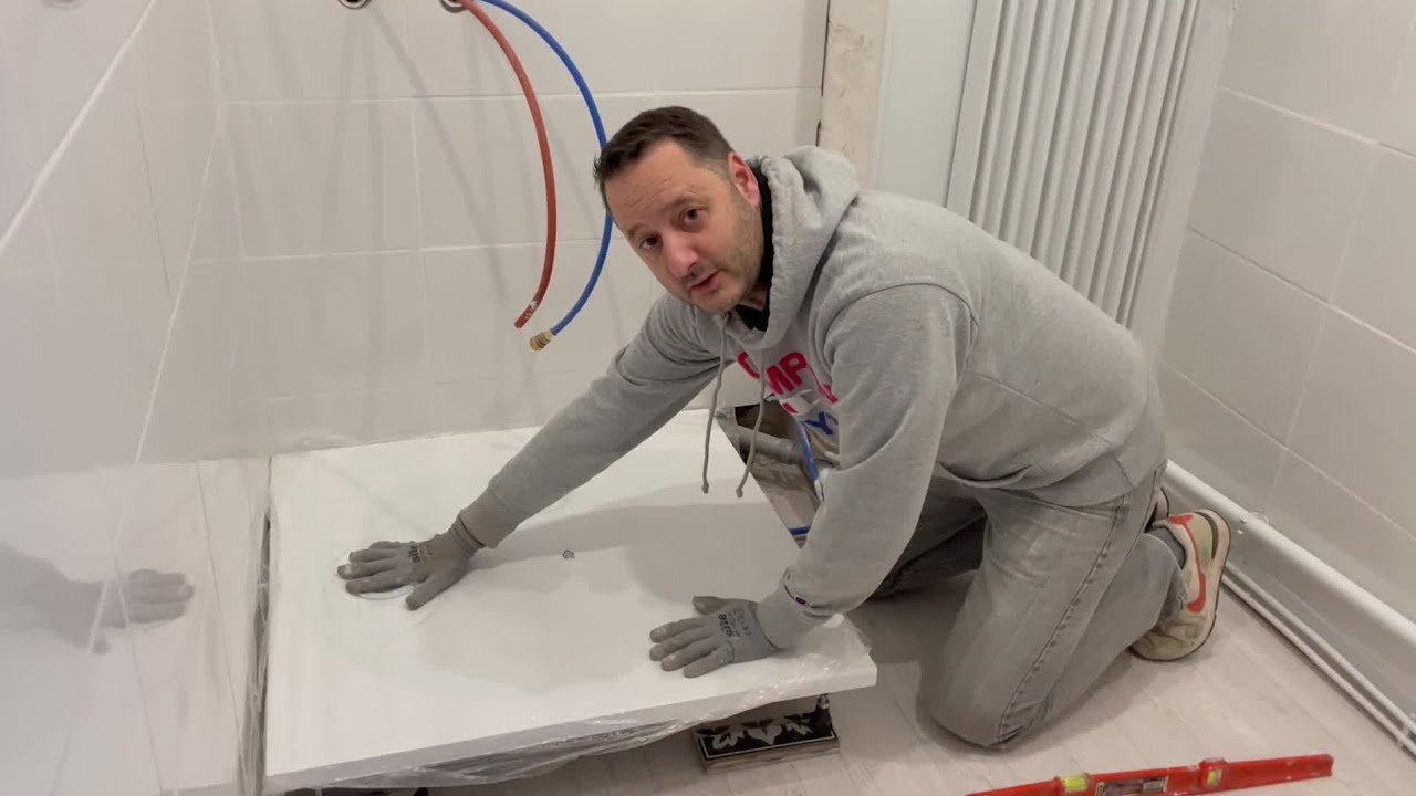 Avis Consommateur : Receveur de douche 80 x 80 cm, r&eacute;sine, blanc, GoodHome Cavally | Castorama