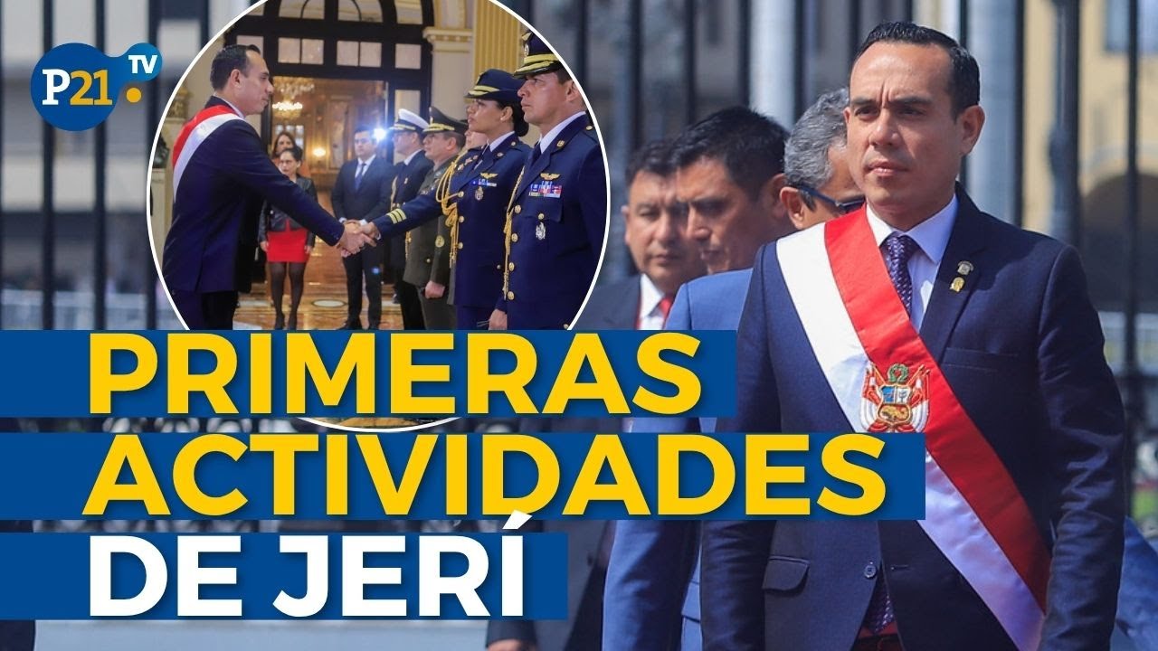 Las primeras ACTIVIDADES OFICIALES de JOSÉ JERÍ nuevo PRESIDENTE, LLEGA A PALACIO DE GOBIERNO
