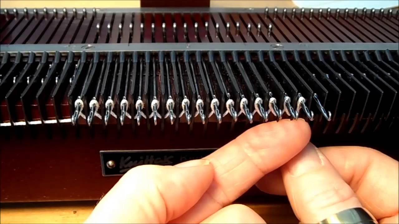 Wickelanschlag auf der Knittax M2