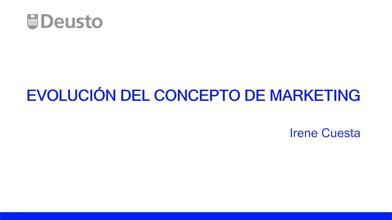 Evolución del concepto de Marketing