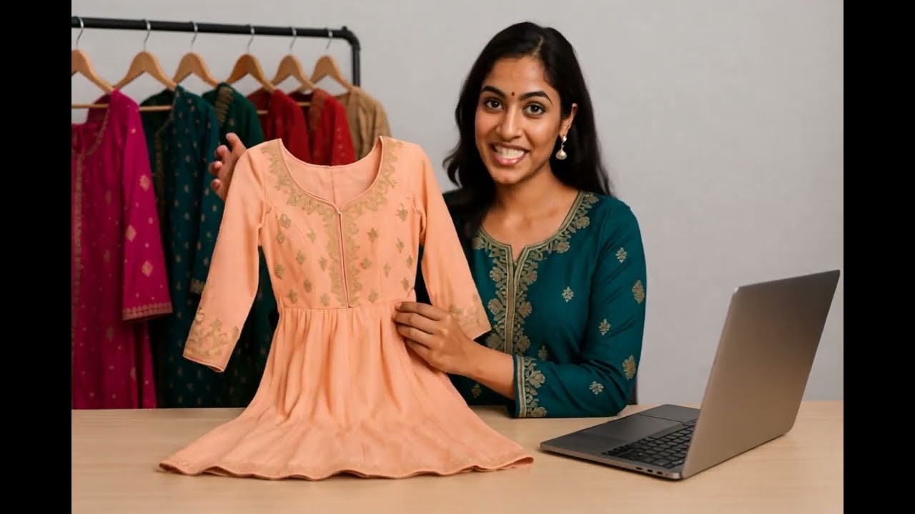 Chiffon Floral Anarkali Suit
