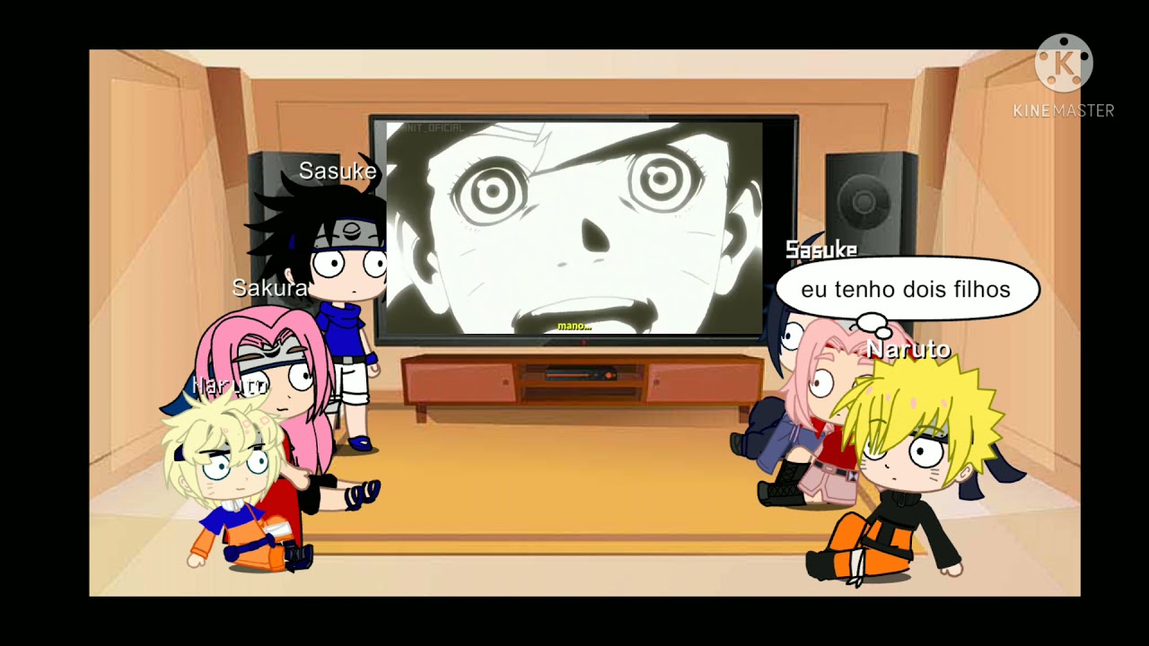 Time 7 sem Kakashi reagindo ao rap da himawari