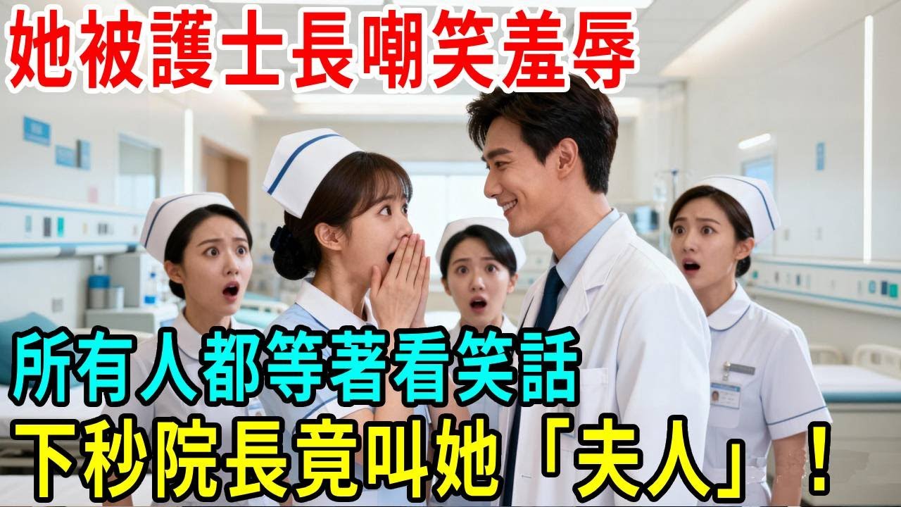 她被護士長嘲笑羞辱，所有人都等著看笑話，不料下秒院長竟叫她「夫人」！#掉馬甲#甜寵 #閃婚#情感故事 #霸道總裁 #婚姻#都市愛情 #先婚後愛 #霸道總裁 #灰姑娘#爽文 #婚姻