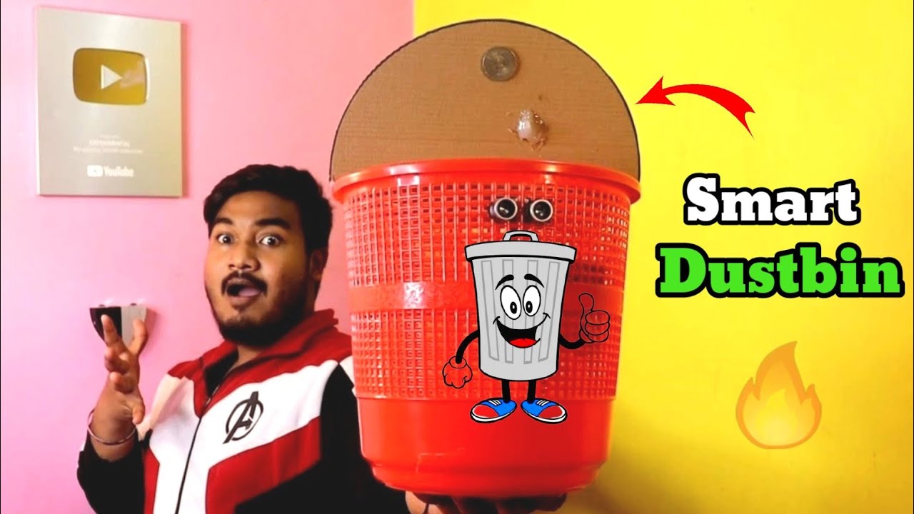 How To Make A Smart Dustbin At Home | Automatic ডাস্টবিন কি করে বানাবেন | EXPERiMENTAL