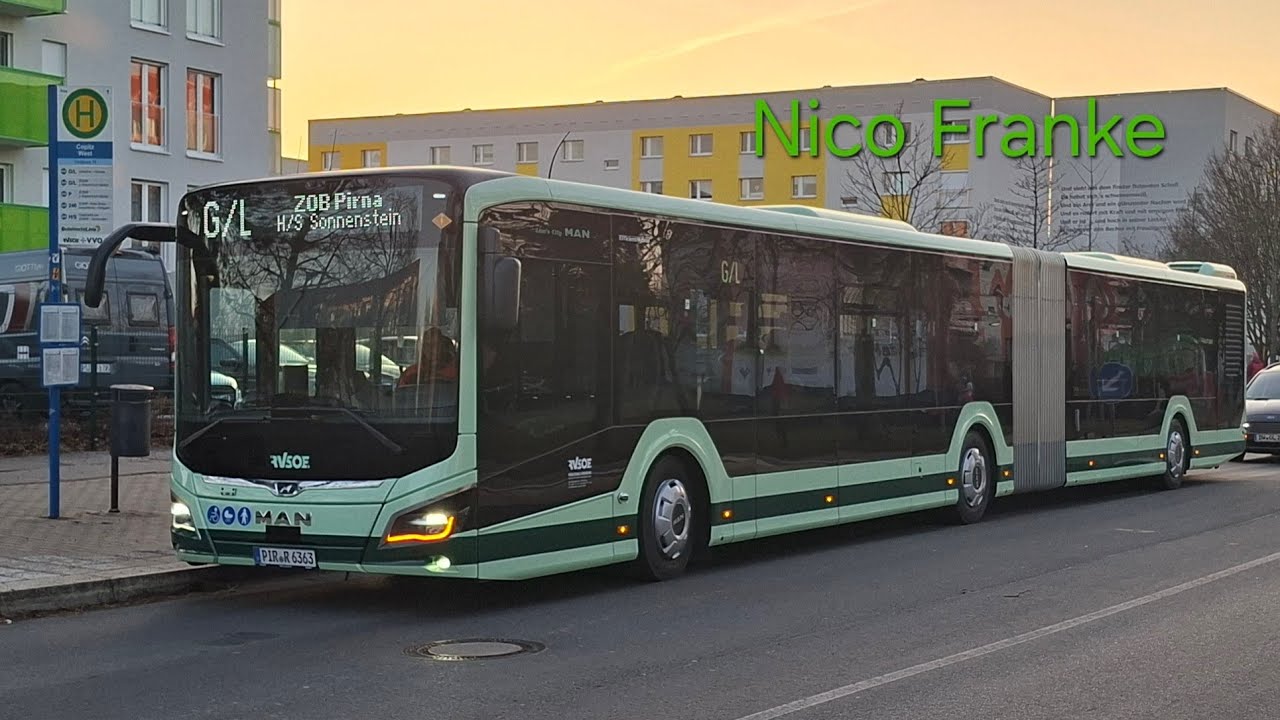 Mitfahrt im MAN Lion's City 19C EfficientHybrid der RVSOE GmbH #62