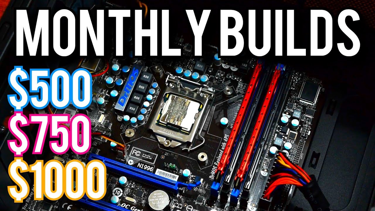 $500, $750, $1000 Budget PCs! September 2017 [Monthly Builds 1]