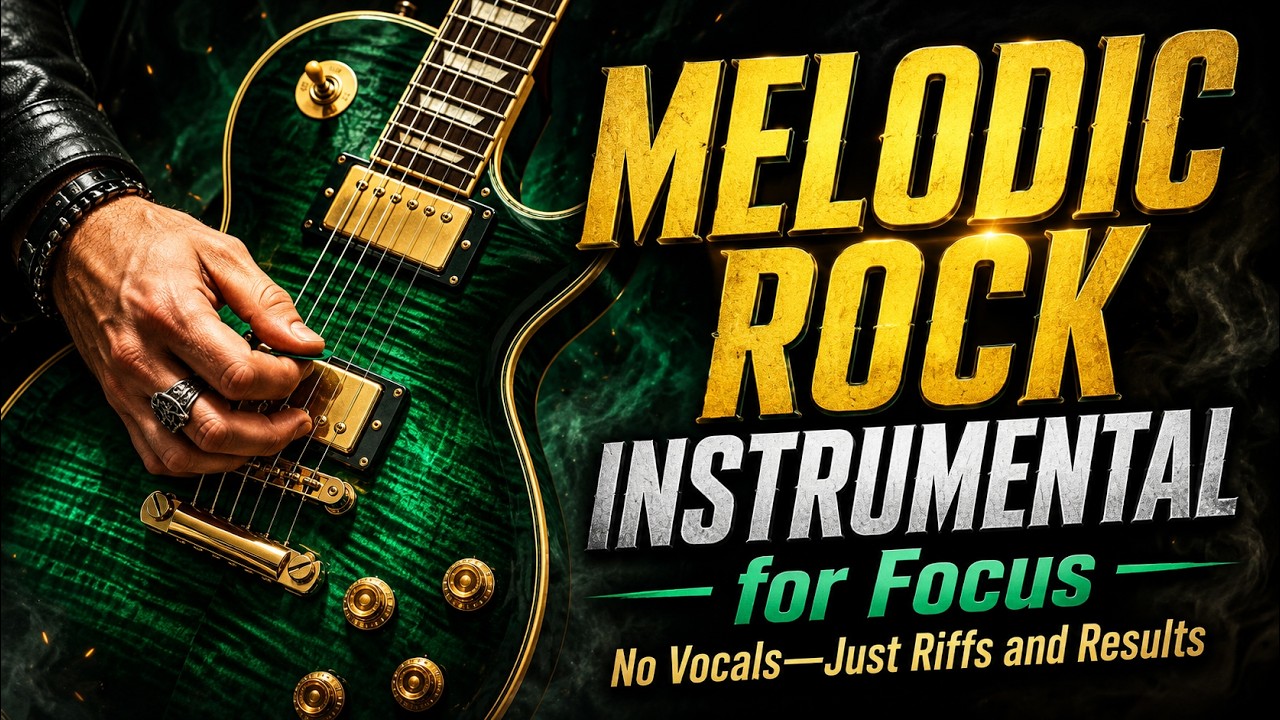 Melodic Rock Instrumental for Focus | No Vocals—Just Riffs and Results