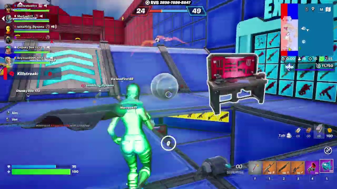 hraju fortnite red vs blue