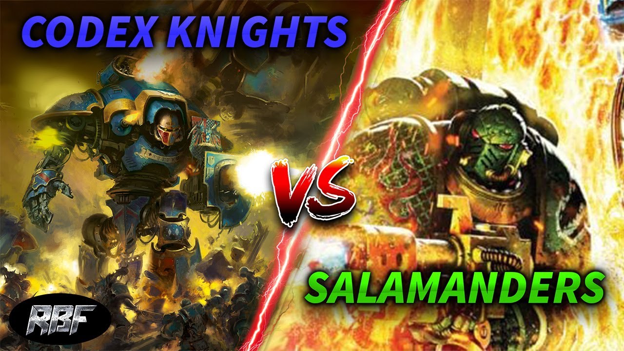 Кодекс Имперских Рыцарей против Саламандр RBF57 #warhammer #battlereport