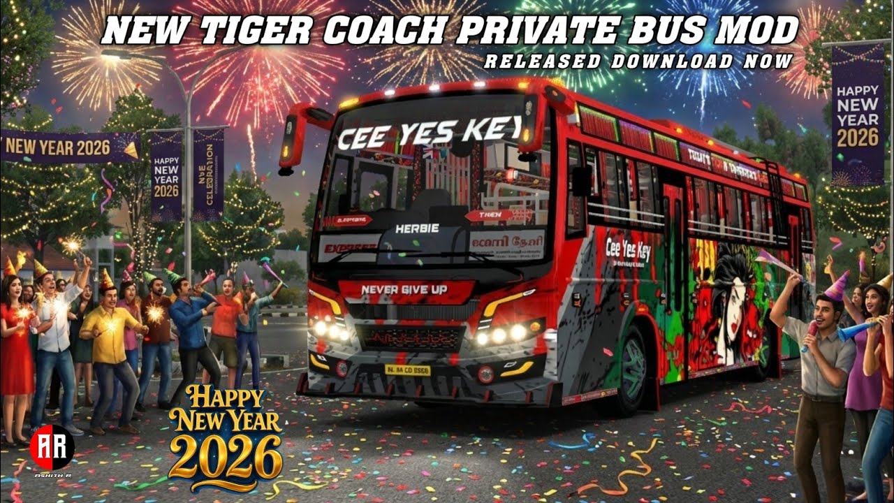 BUSSID New Tiger Coach Private Bus Mod Released | Download Now 