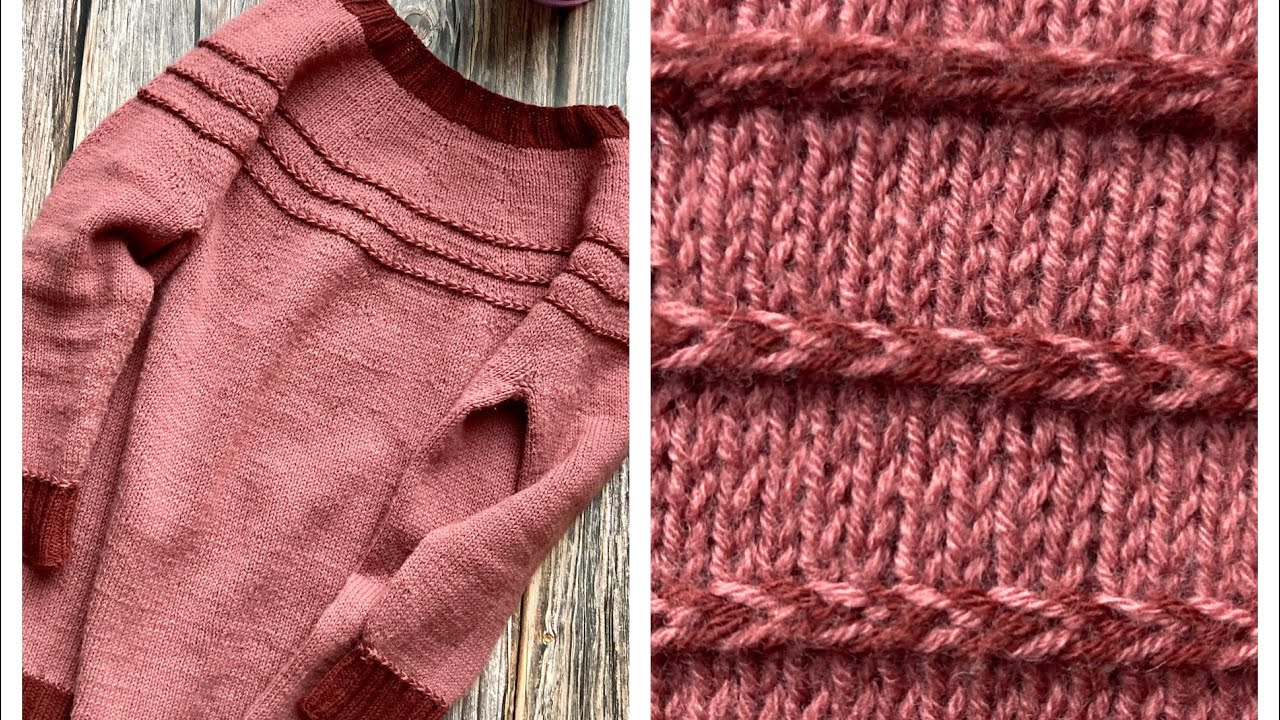 Rundpasse Pullover mit lettischen Zöpfen stricken - alle Größen